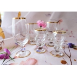 Glas med guldkant