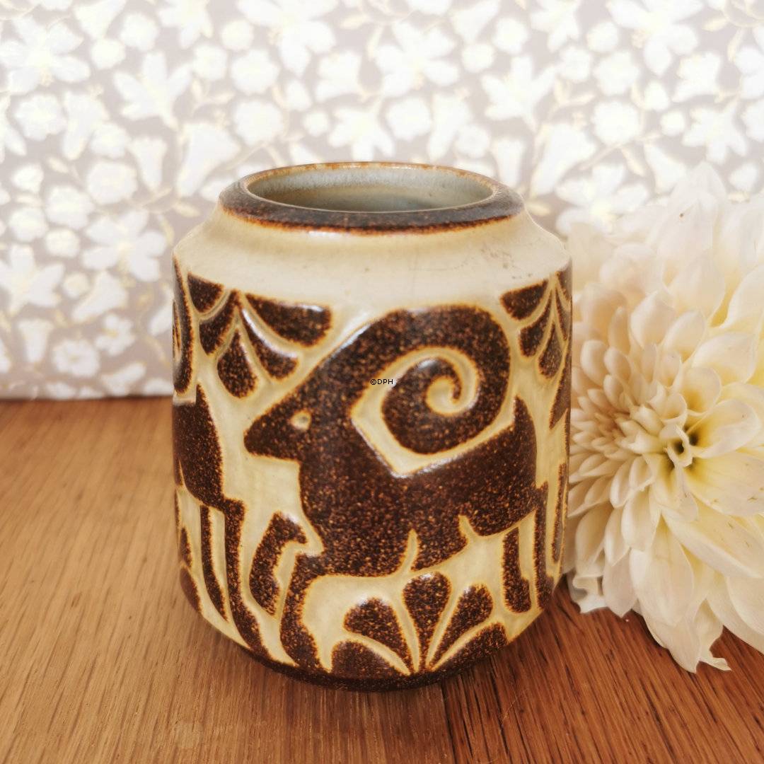 Vase med stenbukke nr. 6423