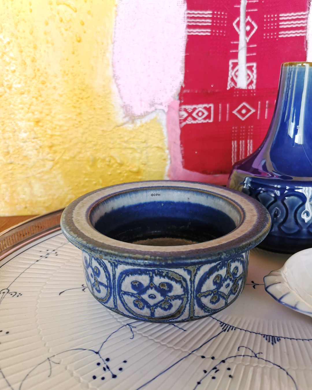 Michael Andersen skål nr. 6113, Blå Keramik