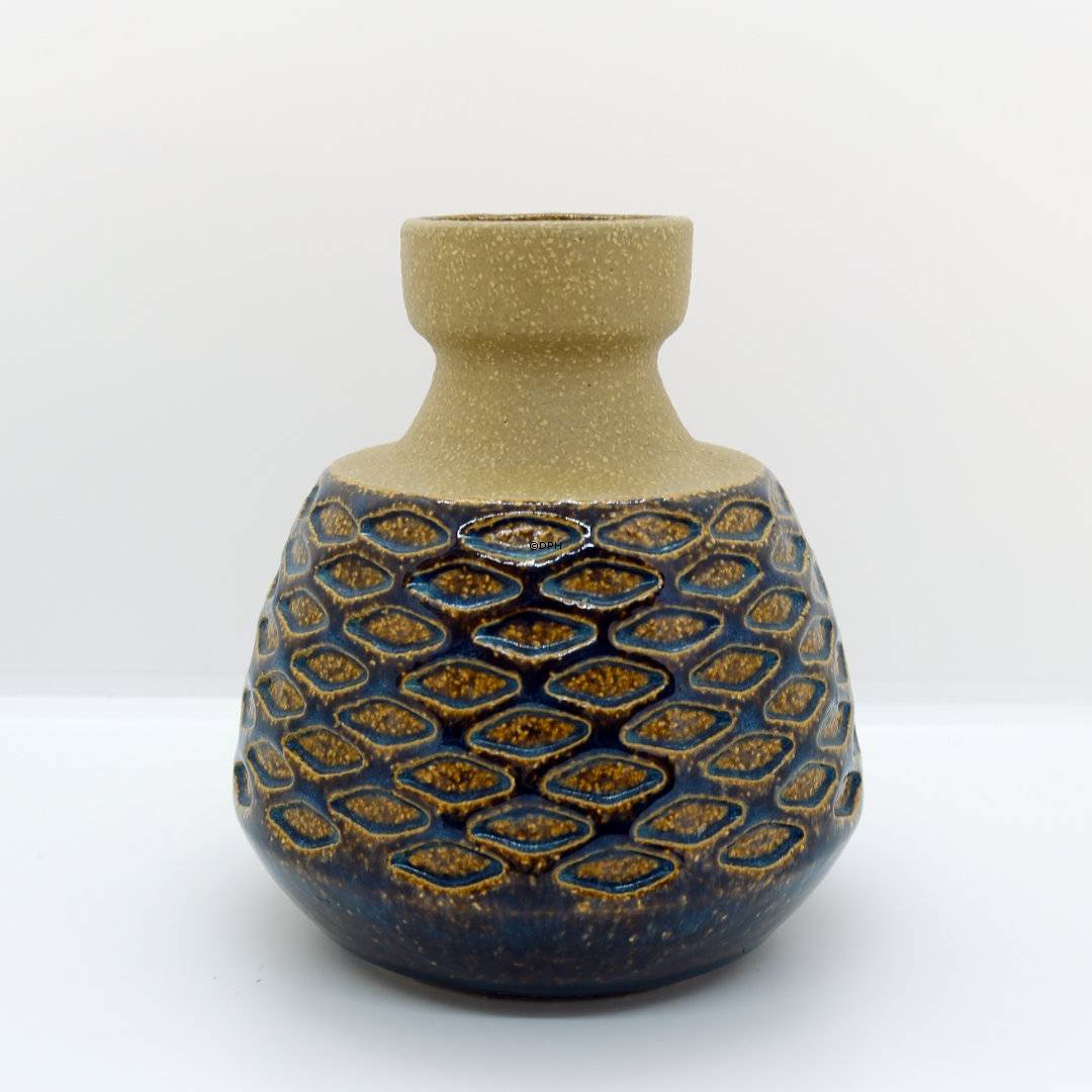 Søholm vase nr. 3190-1, brun glasur