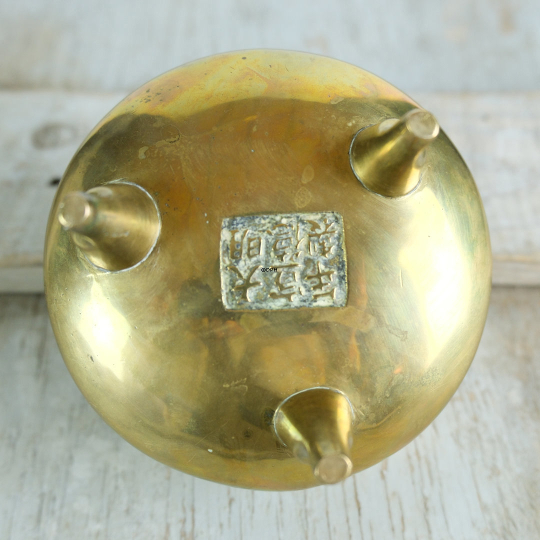 Kinesisk bronzerøgelsesbrænder fra 1800-tallet