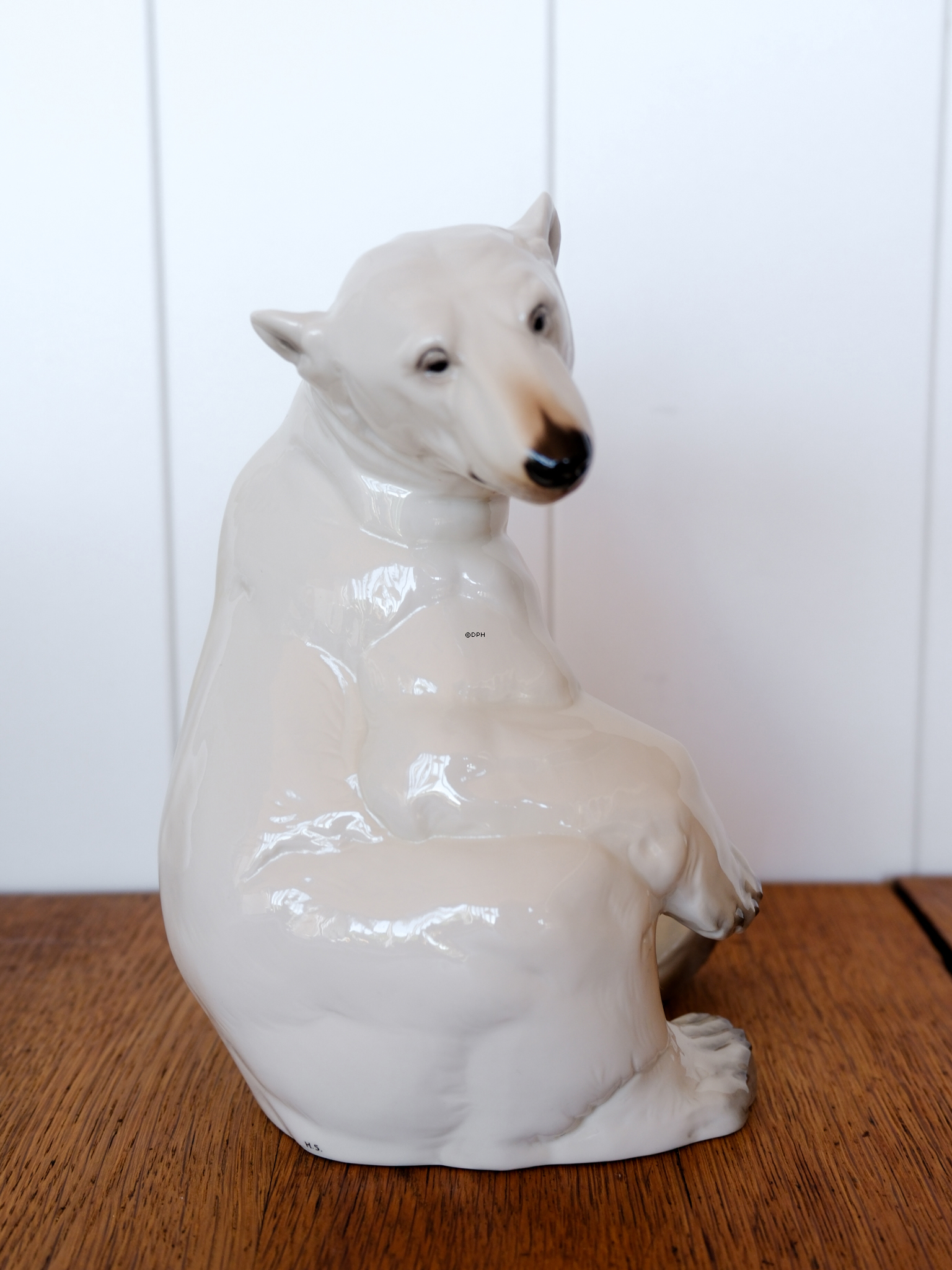 Isbjørn, Nymphenburg Westen Germany figur nr. 392