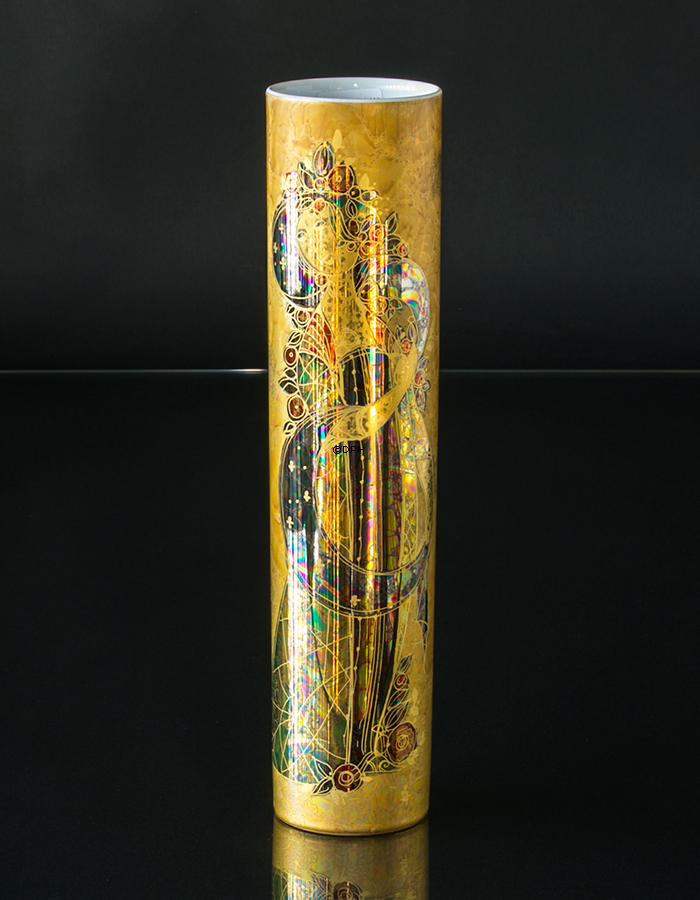 Rosenthal Bjørn Wiinblad vase, Studio Line, Dekoreret i guld