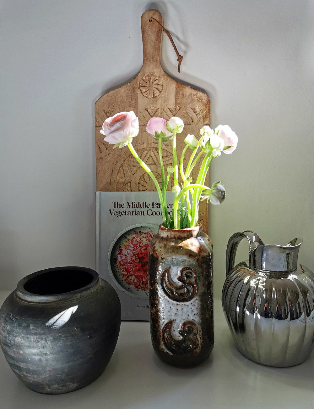 Kingo Keramik vase med fugle nr. 6320