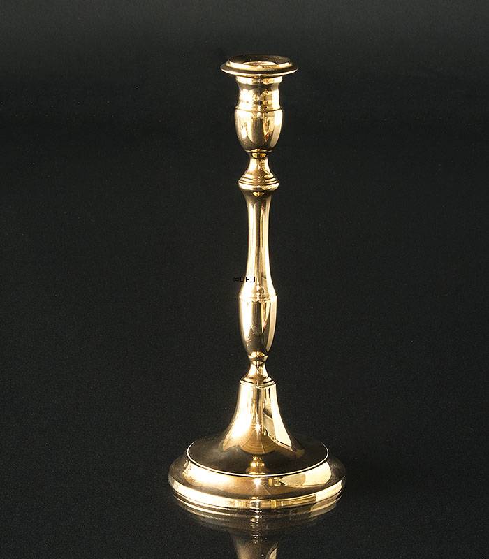 Gammel messing lysestage 26 cm