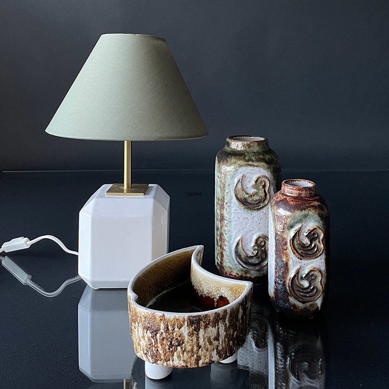 Kingo Keramik vase med fugle