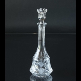 Tall Carafe in Glass with Grindings