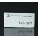 Royal Copenhagen Handlerskilt "Blåkant"