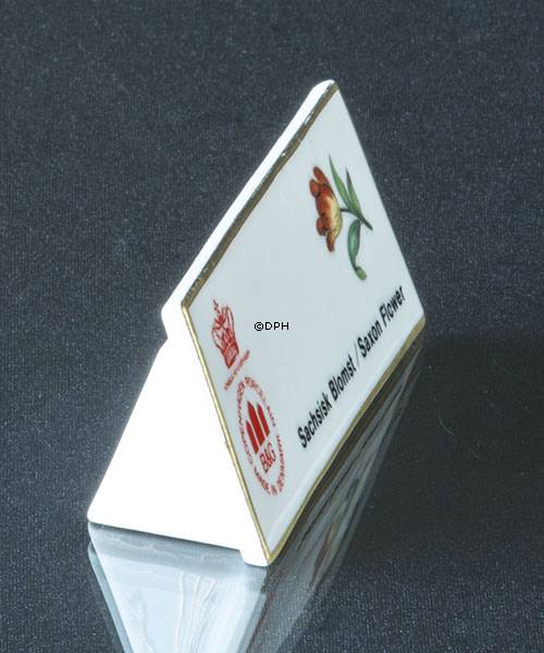 Bing & Grøndahl skilt, Sachsisk blomst