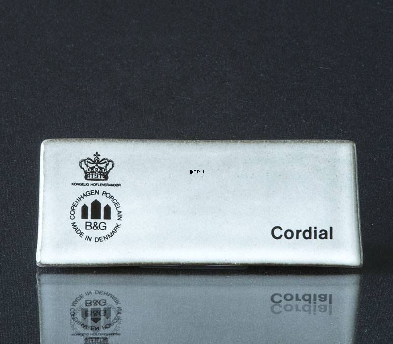 Bing & Grøndahl skilt,  Cordial