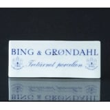 Bing & Grondahl advertisement sign, Threetower Porcelain
