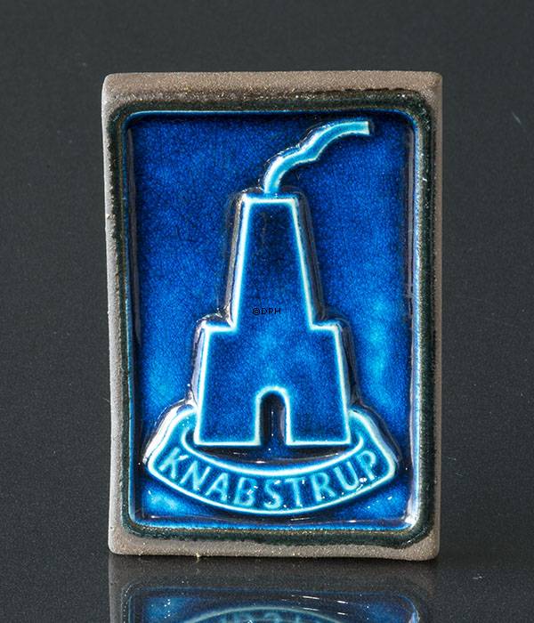 Knabstrup skilt blå med vægophæng