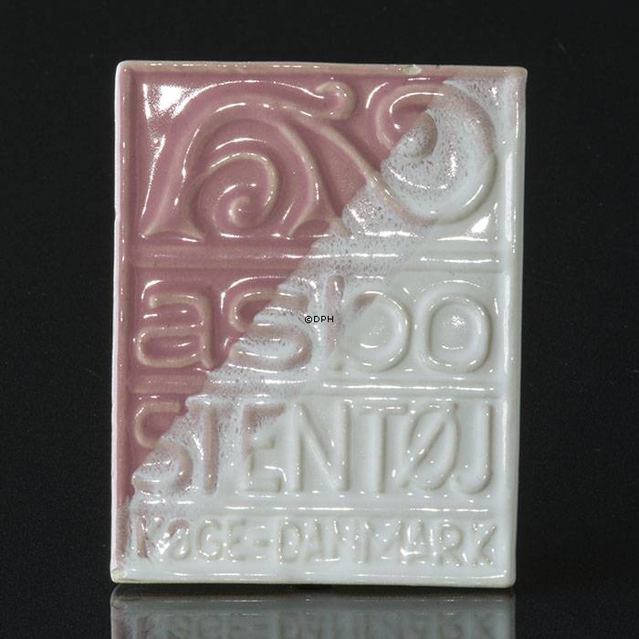 Asbo skilt stentøj Køge Danmark Lyserød/hvid