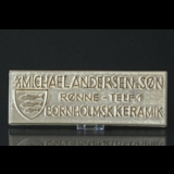 Michael Andersen Bornholmsk Keramik skilt