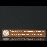 Soholm Bornholm sign, wood
