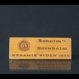 Söholm Bornholm 1835 Schild in Holz