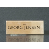 Georg Jensen skilt i metal