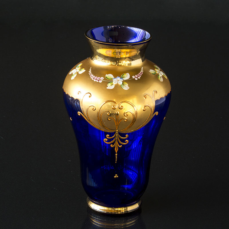 Bømisk Glas vase, vintage