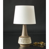 Rund cylinderformet lampeskærm 22 cm i højden, off white hørstof