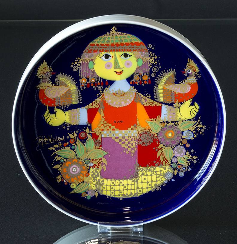 Rosenthal wiinblad fad, kobolt blå