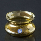 Holmegaard/Royal Copenhagen glas skål, gylden