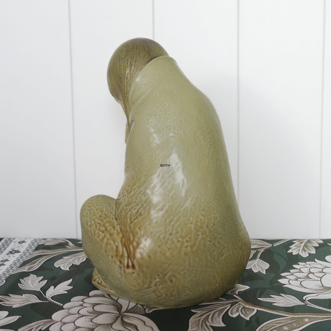 Lladro Kgl. Spansk figur Grønland/Inuitter Siddende børn - Dreng og PIge