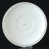 Weiße Untertasse / Teller  Weiße Eleganz (mit Schielmuster als Möwengeschirr) Ø 17,5 cm nr. 481.5, Bing & Gröndahl