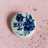 Royal Copenhagen Brooch in porcelain, Blue Flower decoration 200 years