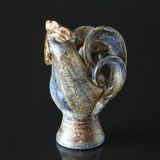Viggo Kyhn Hahnfigur blau/braune Keramik