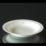 Weißer tiefer Teller, weißes Porzellan Nr. 322 Bing & Gröndahl