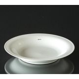 Hvid dyb tallerken, hvidt porcelæn nr. 322 Bing & Grøndahl