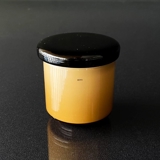 Holmegaard Umbra Palette mustard glass (inscription in lid: Sennep) Design Michael Bang