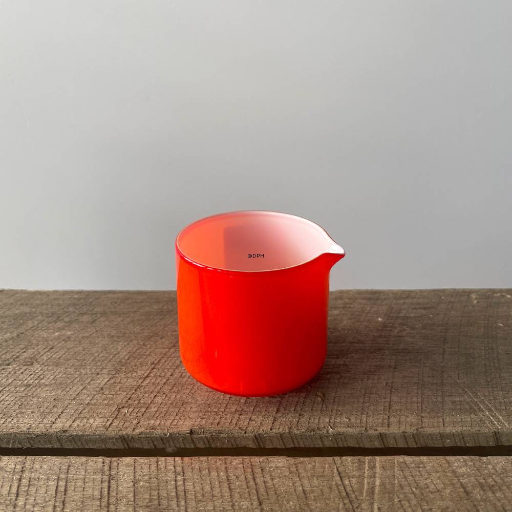 Holmegaard Orange Palet flødekande Design Michael Bang