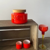 Holmegaard Orange Palet lysestage Design Michael Bang