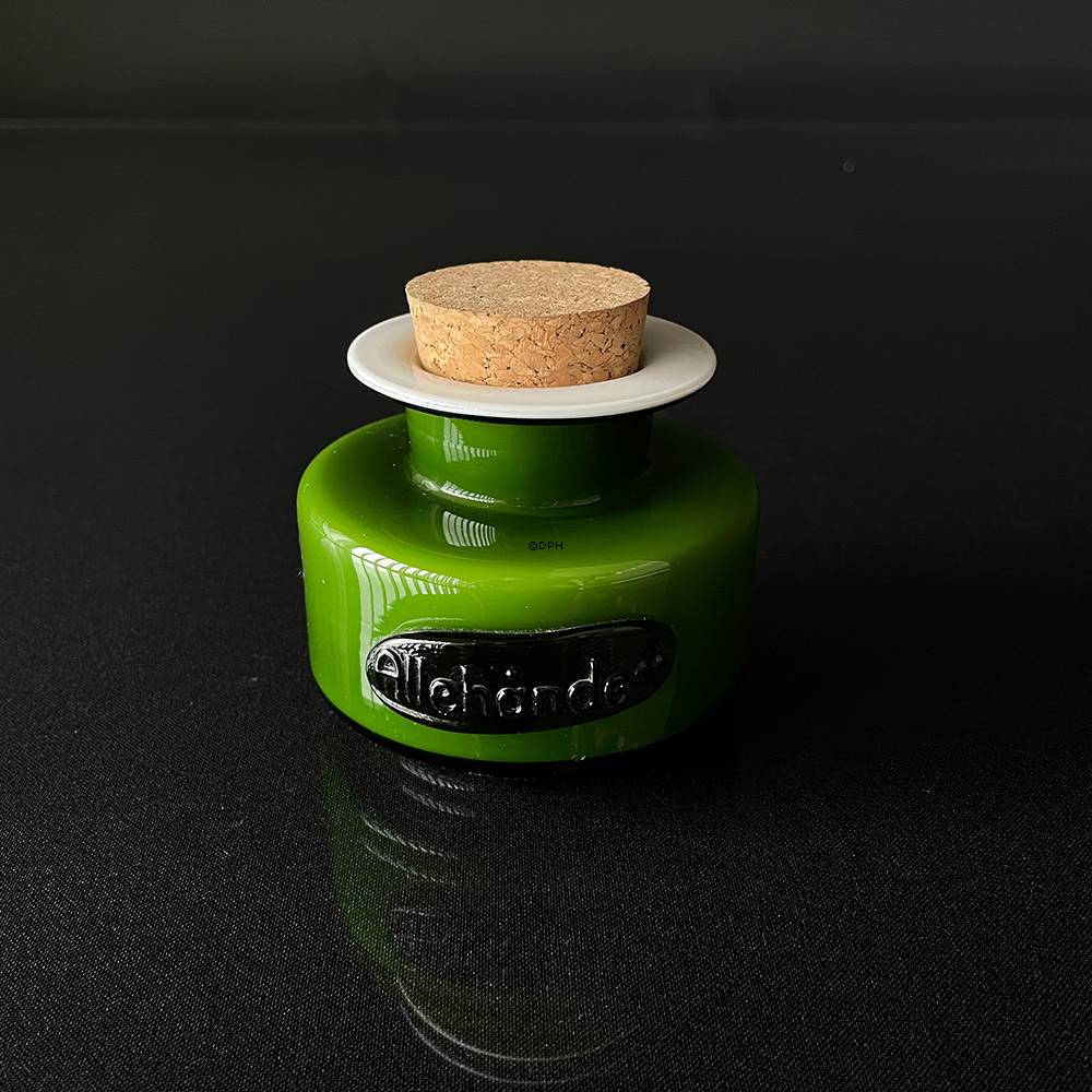 Holmegaard Grøn Palet krydderiglas "Allehånde" Design Michael Bang