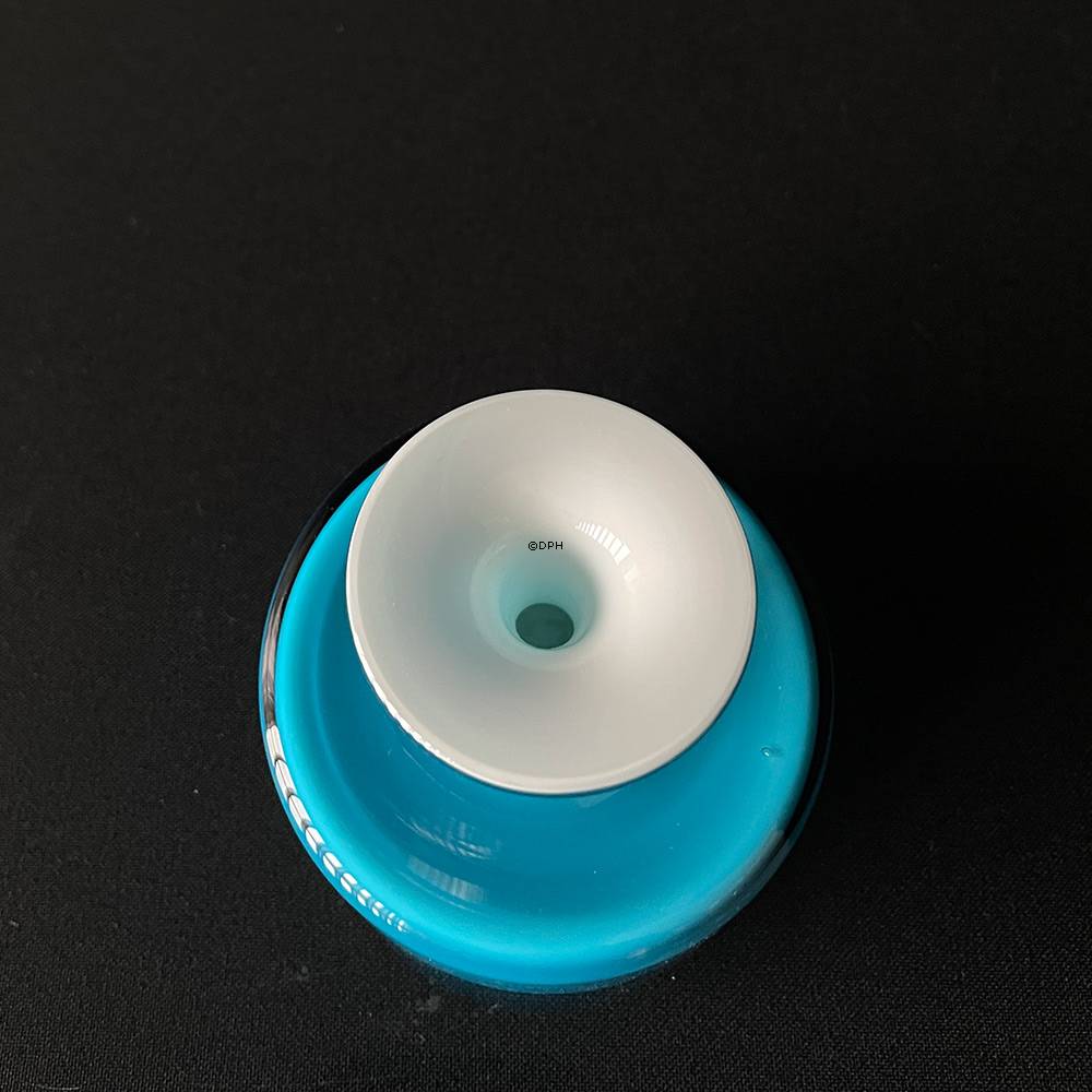 Holmegaard Blå Palet lysestage (til juletræslys) Design Michael Bang