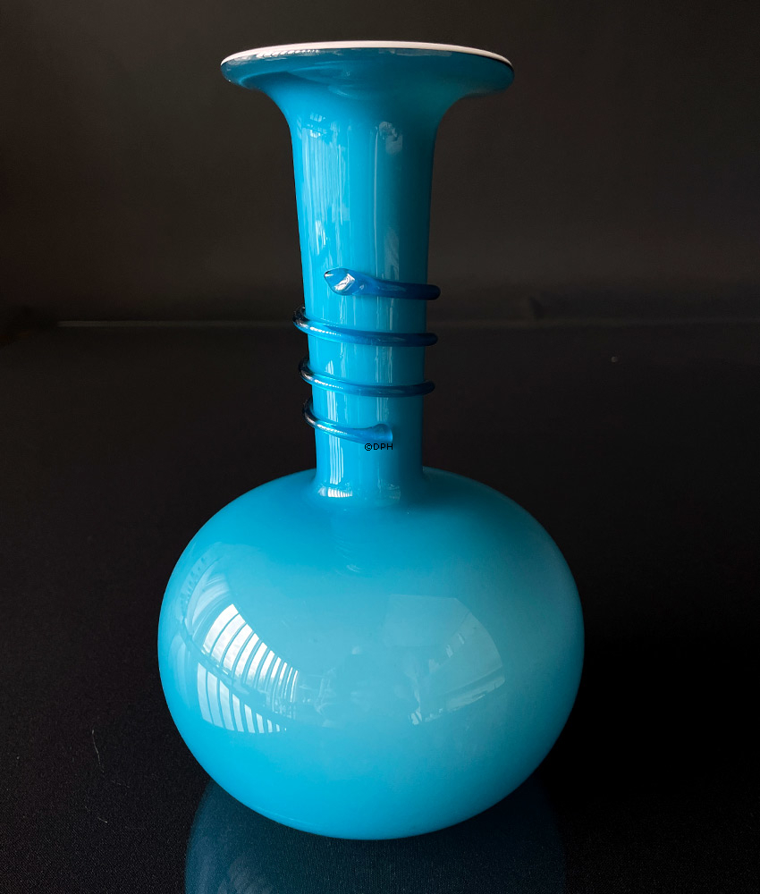 Holmegaard Blå Palet vase Design Michael Bang