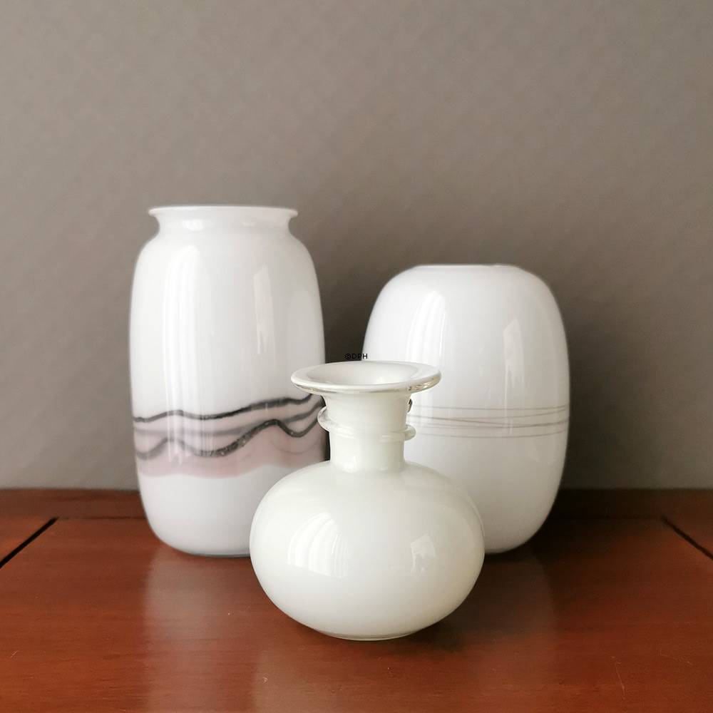 Holmegaard Hvid Palet vase Design Michael Bang