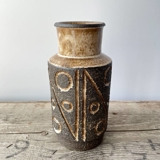 Løvemose Keramik Vase mit Muster