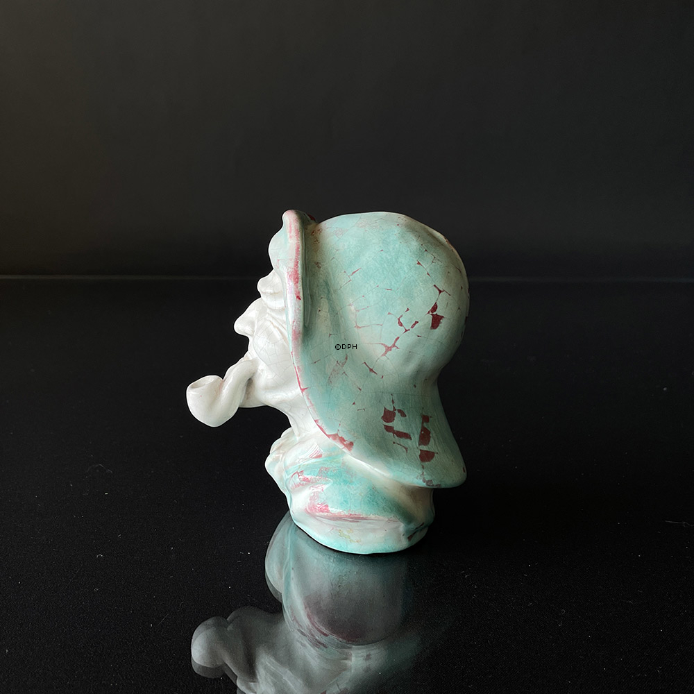 Buste af fisker, keramik, Michael Andersen & Søn nr. 3934-2