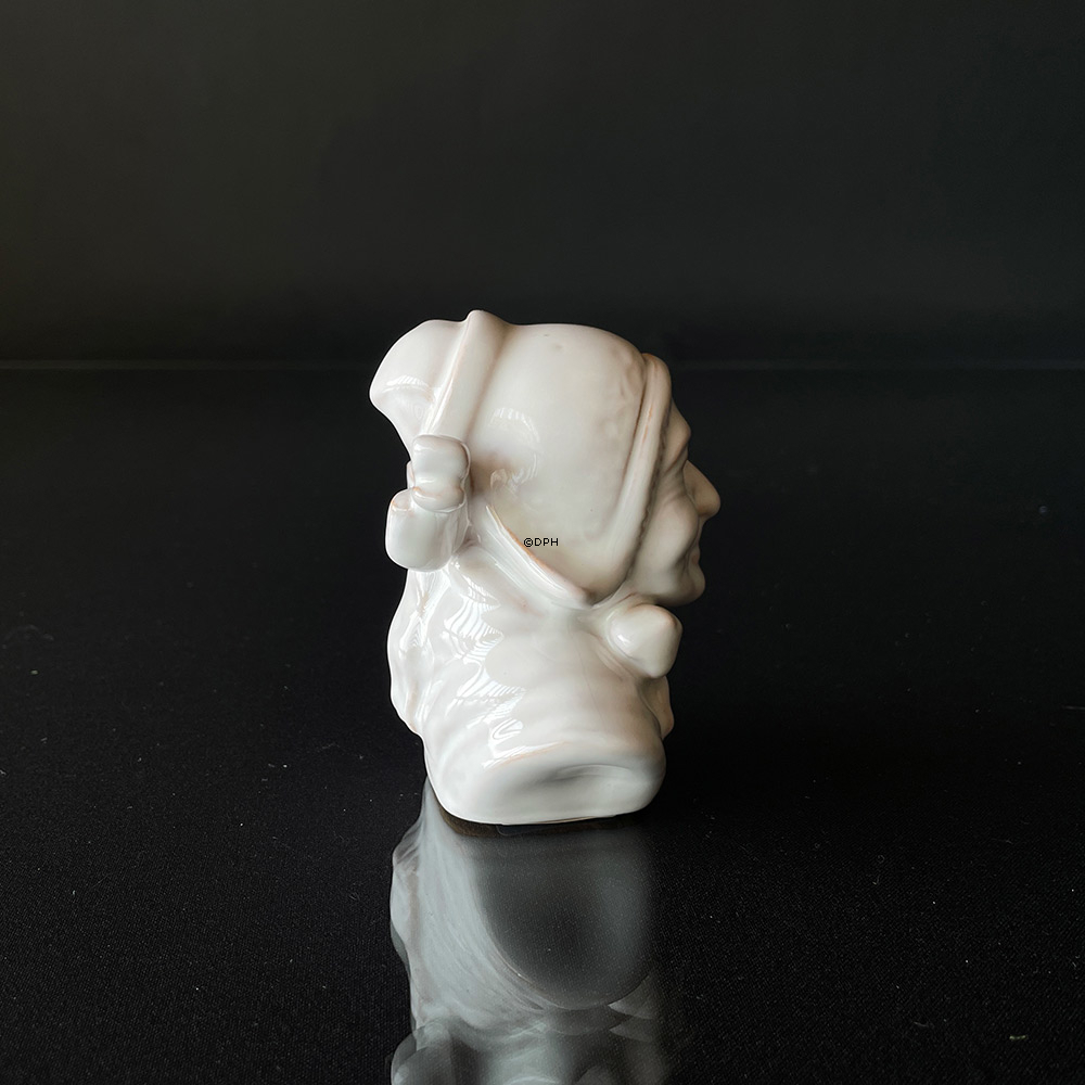 Buste af fiskerkone, LILLE,  keramik, Michael Andersen & Søn nr. 3935-1