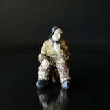 Figurine of Fisherman, ceramics, Michael Andersen & Son no. 4852-2