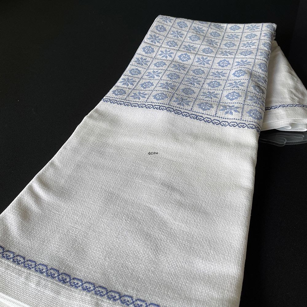 Håndbroderet dug Vintage 220 x100cm Smuk gammel dug (Uden pletter)