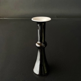 Holmegaard H.G PALET Vase / lysestage sort/hvid Design Michael Bang