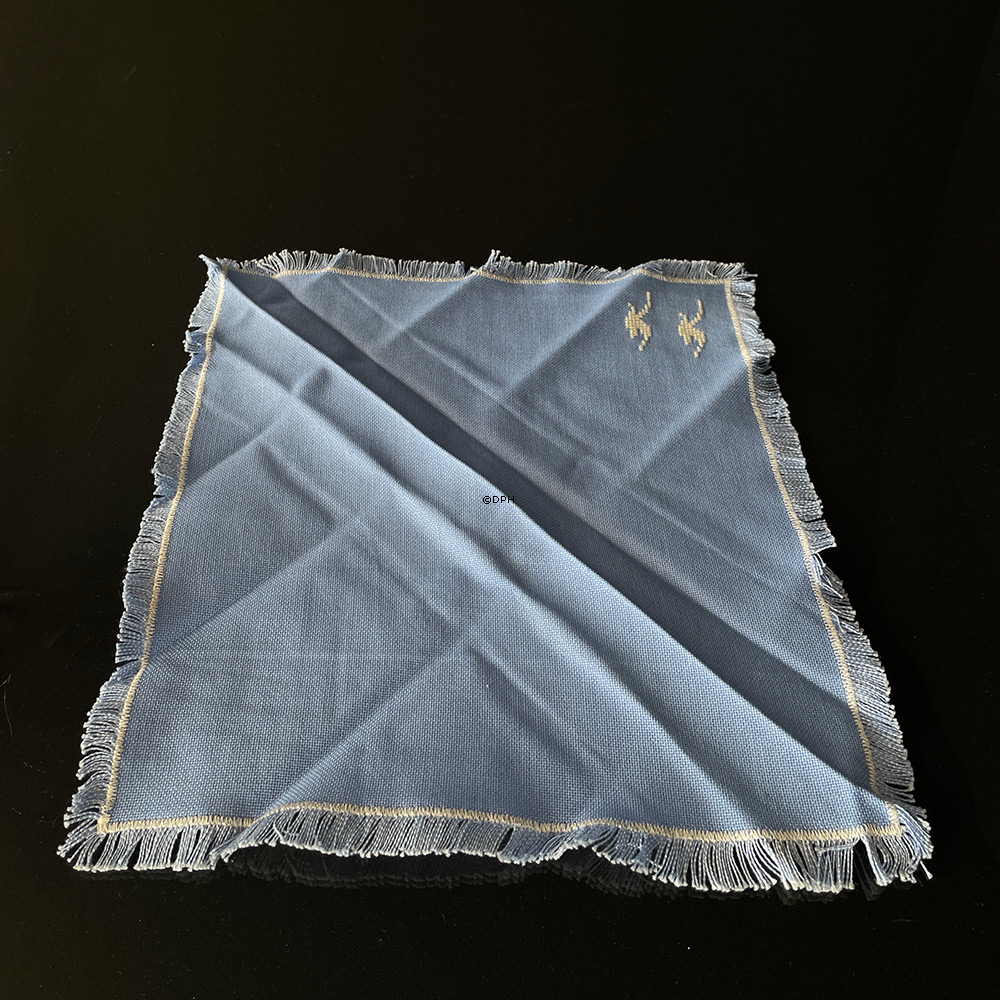 Håndbroderede mundservietter, Vintage 32cm x 32 cm Vintage (Uden pletter)