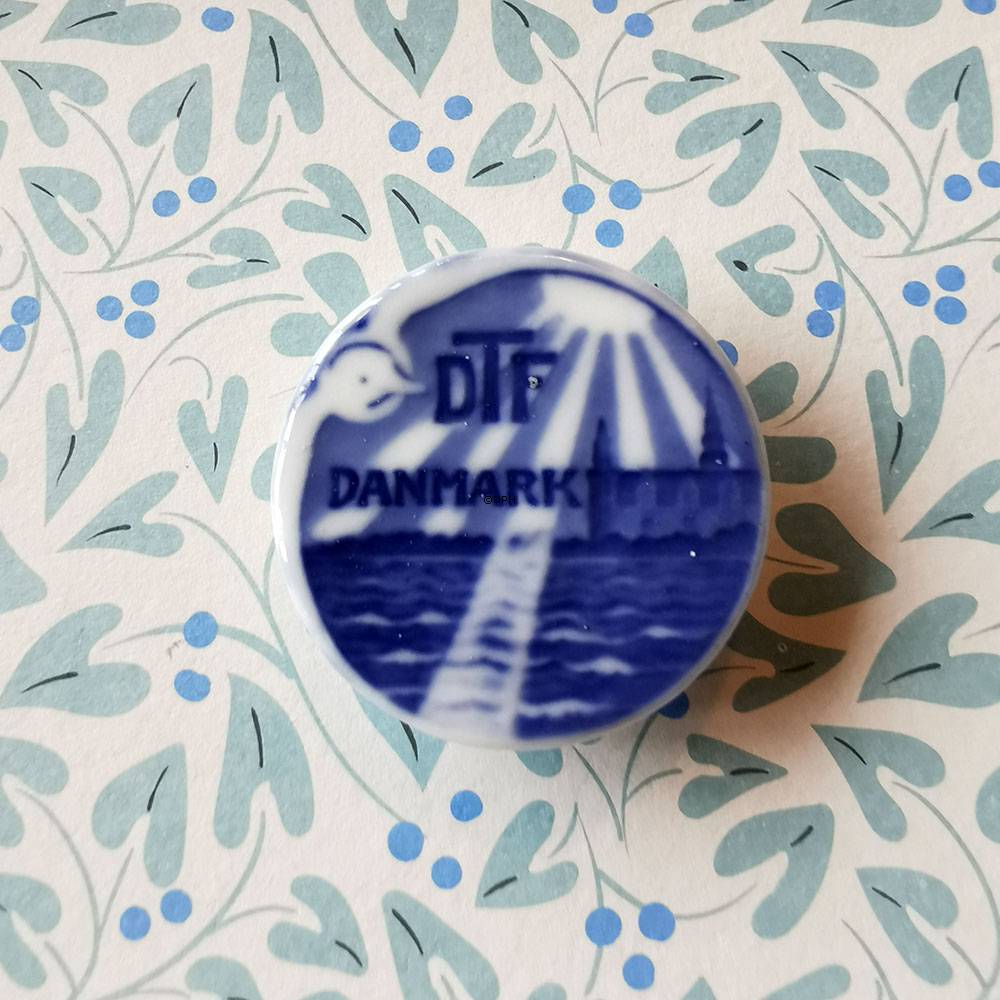 Royal Copenhagen porcelæns knap, DTF Danmark