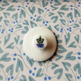 Royal Copenhagen porcelain button, DTF Danmark