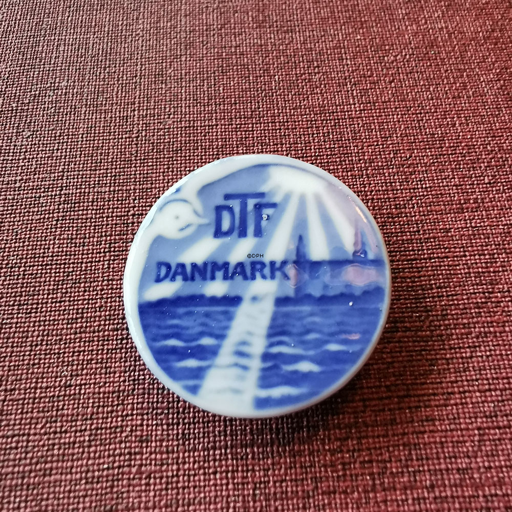 Royal Copenhagen porcelæns knap, DTF Danmark