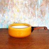 Holmegaard Caramel Palette Bowl with handle (medium), Design Michael Bang
