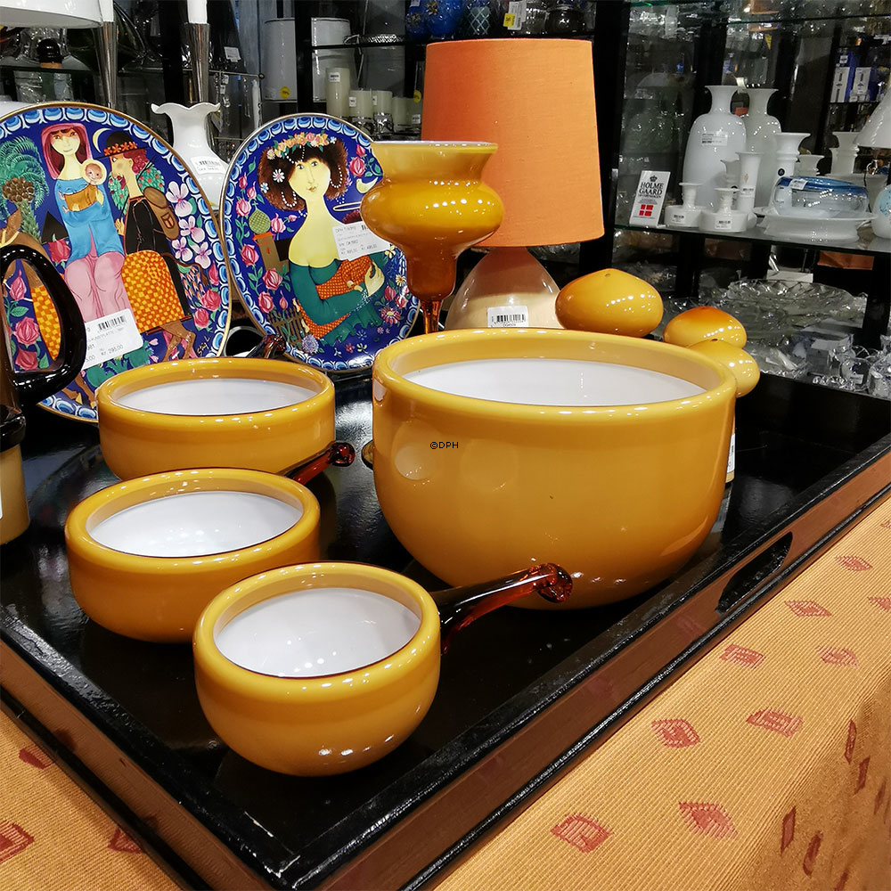 Holmegaard Karamel Palet Skål med hank (stor), Design Michael Bang